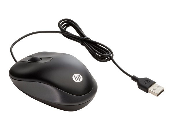 HP Travel - Maus - optisch - 3 Tasten - kabelgebunden