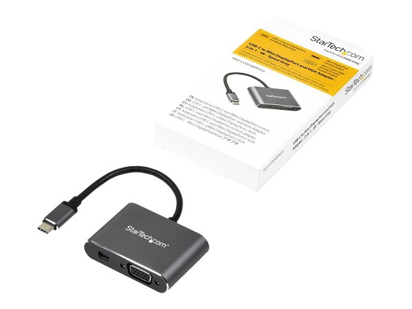 StarTech.com Adattatore video multiporta USB-C - Mini DisplayPort o VGA - 4K 60 Hz - USB tipo-C - 1