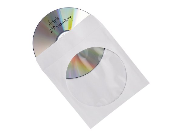 Verbatim CD/DVD sleeve - capacity: 1 CD/DVD (pack of 100)