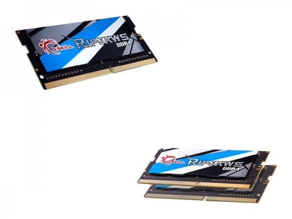 G.Skill Ripjaws F4-3200C18D-32GRS - 32 GB - 2 x 16 GB - DDR4 - 3200 MHz - 260-pin SO-DIMM - Nero