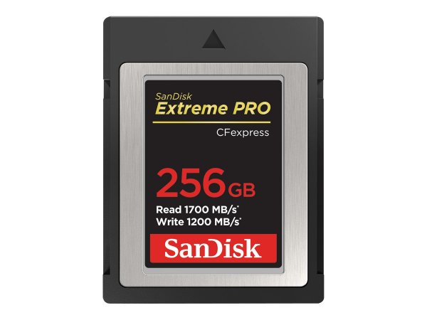 SanDisk SDCFE-256G-GN4NN - 256 GB - CFexpress - 1700 MB/s - 1200 MB/s - Nero