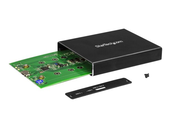 StarTech.com Box Esterno USB 3.1 (10Gbit/s) a 2 Slot - Enclosure M.2 NGFF SSD SATA - RAID - Box este