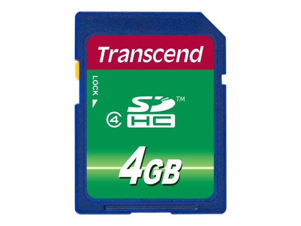 Transcend TS4GSDHC4 - 4 GB - SDHC - Nero