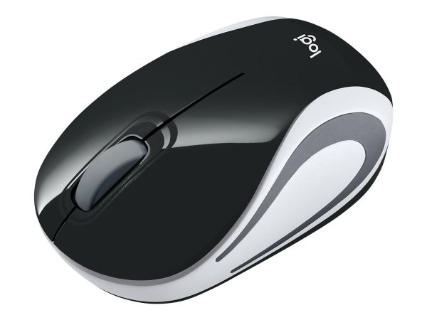 Logitech Wireless Mini Mouse M187 - Ambidestro - Ottico - RF Wireless - 1000 DPI - Nero