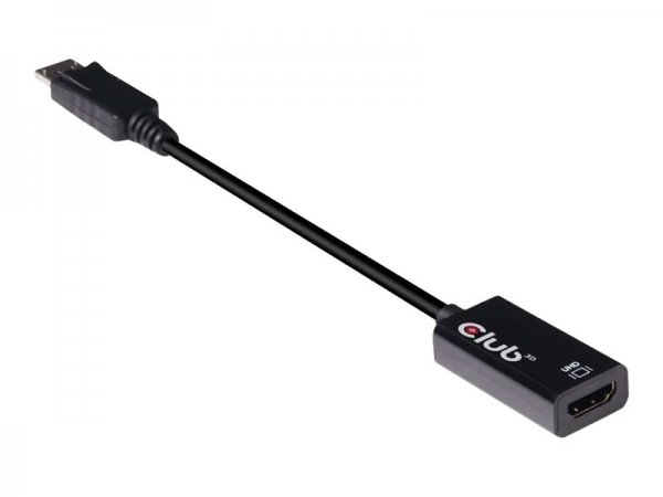 Club 3D DisplayPort 1.4 to HDMI 2.0b HDR Active Adapter - DisplayPort 1.4 - HDMI 2.0b - Nero