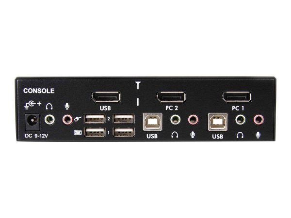 StarTech.com Switch KVM DisplayPort USB professionale a 2 porte con audio - 3840 x 2400 Pixel - 4K U