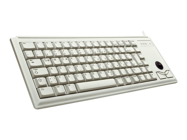 Cherry Slim Line Compact-Keyboard G84-4400 - Tastiera - Laser - 84 tasti QWERTZ - Grigio