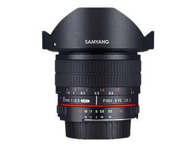 Samyang 8mm F3.5 UMC Fish-Eye CS II - Obiettivo ampio - 10/7 - Nikon-AE