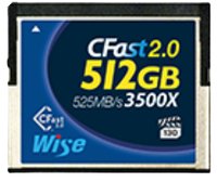 Wise CFA-5120 - 512 GB - CFast 2.0 - 525 MB/s - 450 MB/s - Resistente agli urti - Impermeabile - Blu