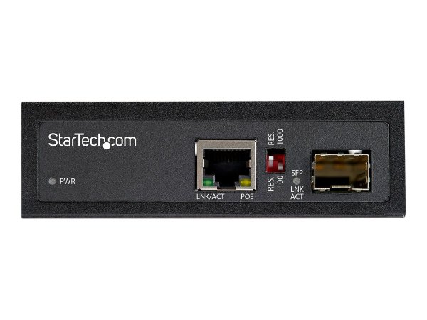 StarTech.com Media converter fibra a Ethernet 60W - Convertitore gigabit fibra ottica rame per uso i
