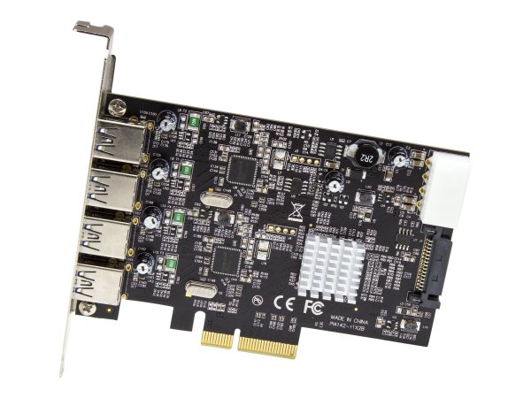 StarTech.com PEXUSB314A2V2 - PCIe - USB 3.2 Gen 2 (3.1 Gen 2) - PCIe 3.0 - SATA a 15 pin - Nero - Me