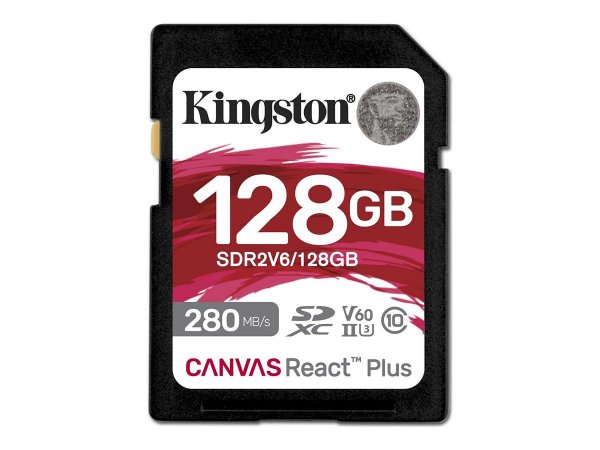 Kingston 128GB Canvas React Plus SDXC - Extended Capacity SD (SDXC)