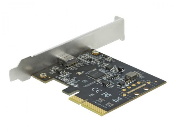 Delock 89036 - PCIe - PCIe - USB 3.2 Gen 2 (3.1 Gen 2) - A basso profilo - PCIe 3.0 - Acciaio inossi