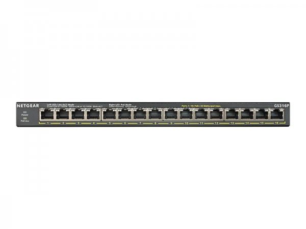 Netgear GS316P - Switch - unmanaged