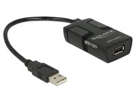 Delock 62588 - 0,15 m - USB A - USB A - Nero