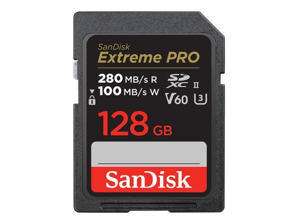 SanDisk SDSDXEP-128G-GN4IN - 128 GB - SDXC - Classe 10 - UHS-II - 280 MB/s - 100 MB/s