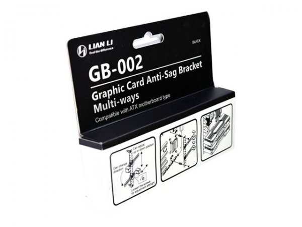 Lian Li GB 002 Grafikkartenhalterung Schwarz - Gewicht: 82 g· Herstellerfarbe: Schwarz· Produktabmes