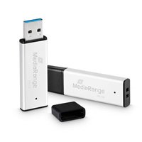 MEDIARANGE MR1903 - 256 GB - USB tipo A - 3.0 - 220 MB/s - Cuffia - Nero - Argento