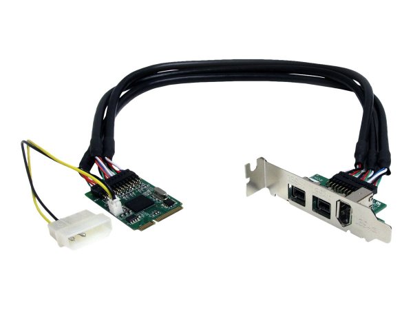 StarTech.com Scheda adattatore Mini PCI Express FireWire 2b 1a 1394 a 3 porte - PCIe - IEEE 1394/Fir