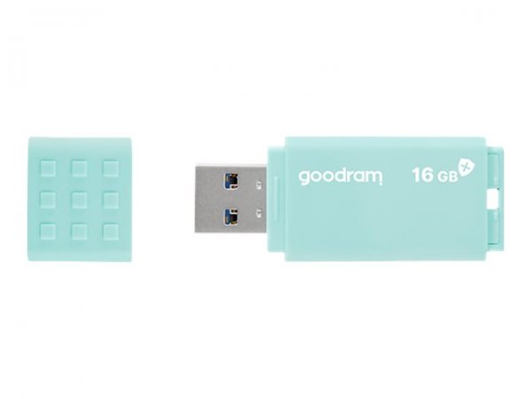 GoodRam USB 3.0 UME3 CARE - 16 GB - USB tipo A - 3.2 Gen 1 (3.1 Gen 1) - 60 MB/s - Cuffia - Turchese