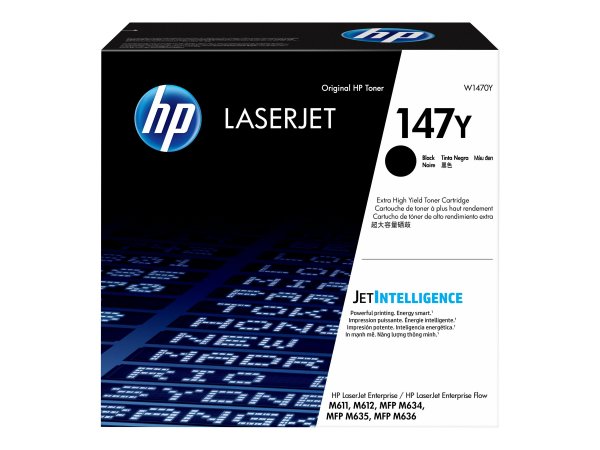 HP Cartuccia toner nero originale LaserJet 147Y ad altissima capacità - 42000 pagine - Nero - 1 pz