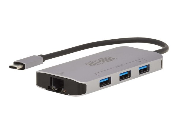 Tripp 3-Port USB-C Hub - USB 3.2 Gen 1 3 USB-A Ports GbE Thunderbolt 3 100W PD