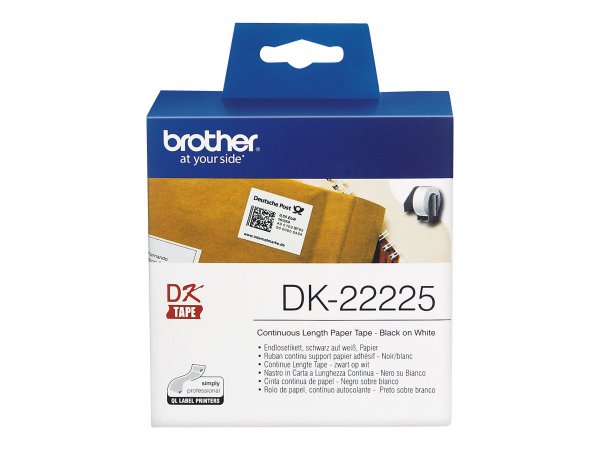 Brother DK-22225 - Paper - black on white