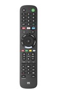 One for All TV Replacement Remotes URC 4912 - TV - IR Wireless - Pulsanti - Nero