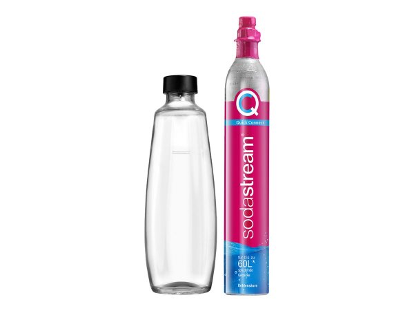 SodaStream Zubehör Kit DUO Reservezylinder 60L QC+1 Glasflasche 1053400490