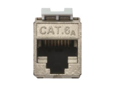 DIGITUS Modulo Keystone CAT 6A - schermato con supporto dei cavi intelligente - Argento - Rj-45 - 19
