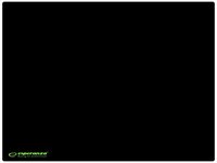 ESPERANZA CLASSIC MAXI - Black,Green - Monotone - Fabric,Rubber - Non-slip base - Gaming mouse pad