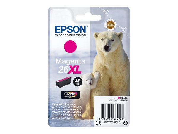 Epson Polar bear Cartuccia Magenta XL - Resa elevata (XL) - Inchiostro a base di pigmento - 9,7 ml -