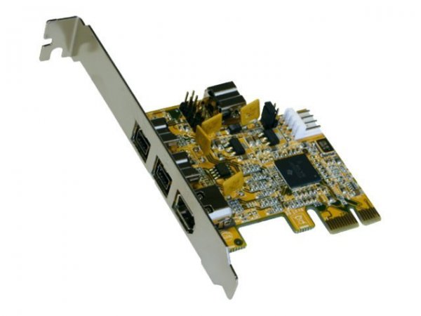 Exsys 4-port FireWire 1394B PCI-Express Card - PCIe - CE - FCC - RoHS - 0 - 55 °C - 5 - 95% - 65 mm