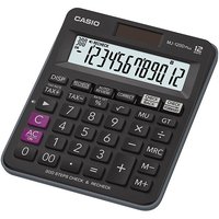 Casio MJ-120D Plus - Desktop - Einfacher Taschenrechner - 12 Ziffern - Batterie/Solar - Schwarz