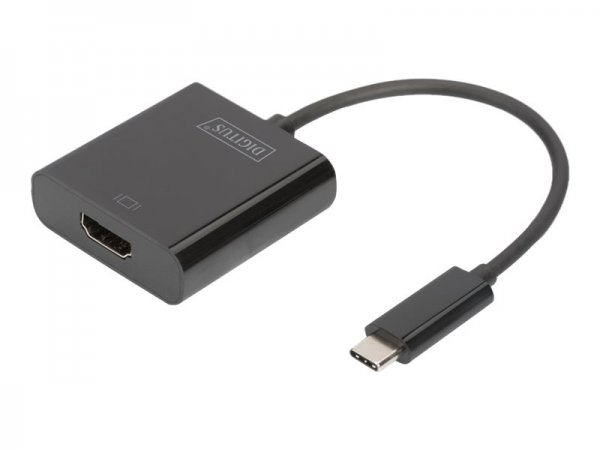 DIGITUS Adattatore grafico USB Type-C™ 4K HDMI - USB 3.2 Gen 1 (3.1 Gen 1) Type-C - HDMI - Nero - 0,