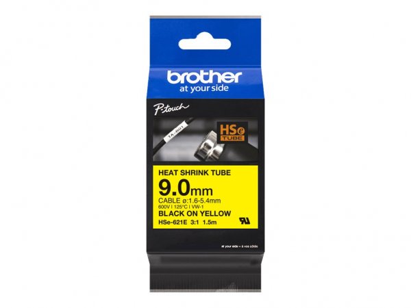 Brother HSE621E - Nero - Giallo - Brother - 9 mm - 1,5 m - 1 pz
