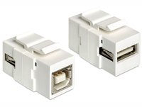Delock 86320 - Bianco - USB 2.0 A - USB2.0 B - 16,8 mm - 34,4 mm - 22,3 mm