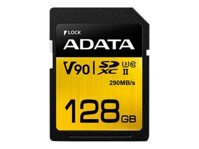 ADATA Premier ONE V90 - 128 GB - SDXC - Classe 10 - UHS-II - 290 MB/s - 260 MB/s