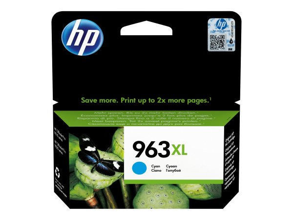 HP 963 XL - Originale - Inchiostro a base di pigmento - Ciano - HP - HP OfficeJet Pro 9010/9020 seri