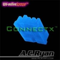 A.C.Ryan Connectx™ Floppy Power 4pin Female - UVBlue 100x - Blu