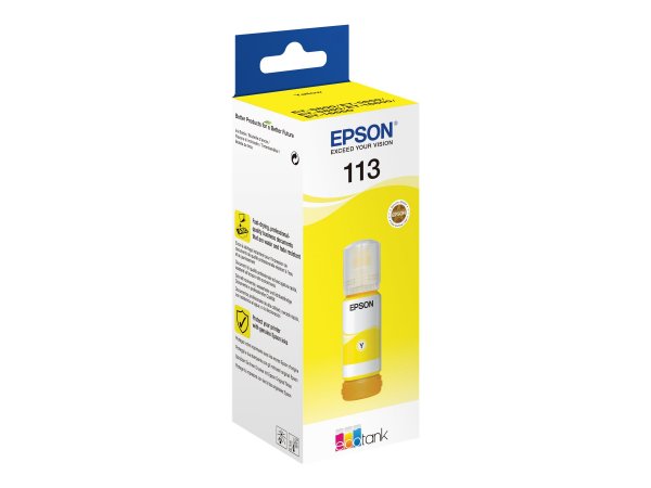 Epson 113 EcoTank Pigment Yellow ink bottle - Giallo - Epson - Ecotank ET-5880 - EcoTank ET-5850 - E