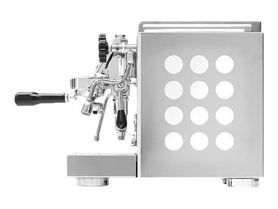 Rocket Milano Appartamento Kompakte Siebträger Espressomaschine chrom weiß