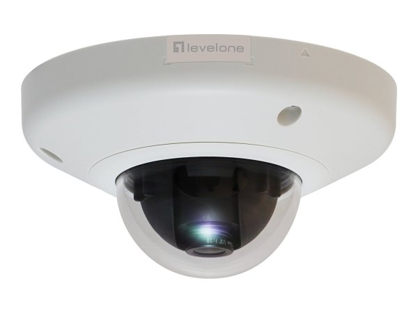 LevelOne FCS-3054 - Telecamera di sicurezza IP - Cablato - CE - FCC - IK08 - Soffitto/muro - Nero -