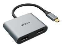 Akasa AK-CBCA26-18BK - 3.2 Gen 1 (3.1 Gen 1) - USB tipo-C - Uscita HDMI