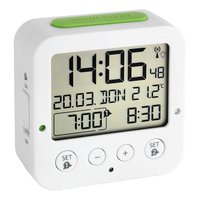 TFA 60.2528.02 - Sveglia digitale - Bianco - Plastica - -10 - 50 °C - LCD - Batteria