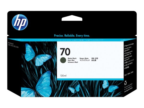 HP Cartuccia inchiostro nero opaco DesignJet 70 - 130 ml - Inchiostro a base di pigmento - Inchiostr