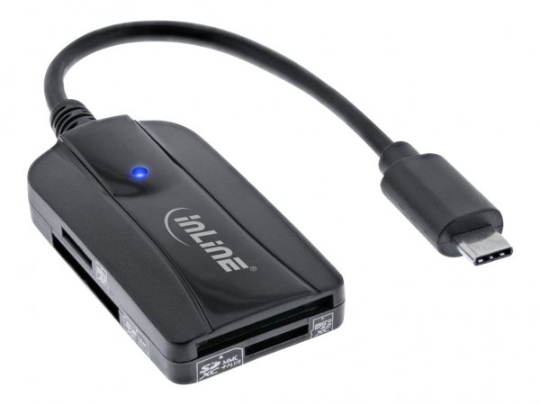 InLine Card reader USB 3.1 USB-C - SD/SDHC/SDXC - microSD - compatibile con UHS-II