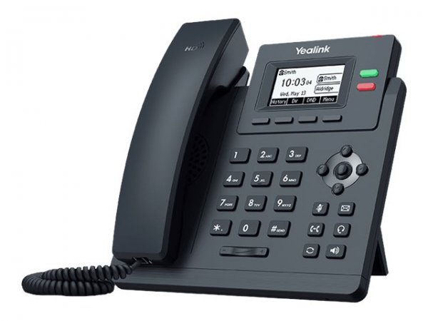 Yealink SIP-T31P - IP Phone - Grigio - Cornetta cablata - 1000 voci - LCD - 5,84 cm (2.3")