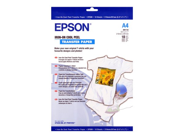 Epson Iron-on-Transfer Paper - A4 - 10 Fogli - 1 pz