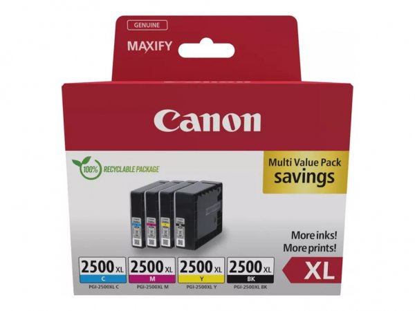 Canon PGI-2500XL Ink Cartridge BK/C/M/Y MULTI - Tintenpatrone - CANON PGI-2500XL Ink Cartridge - BK/